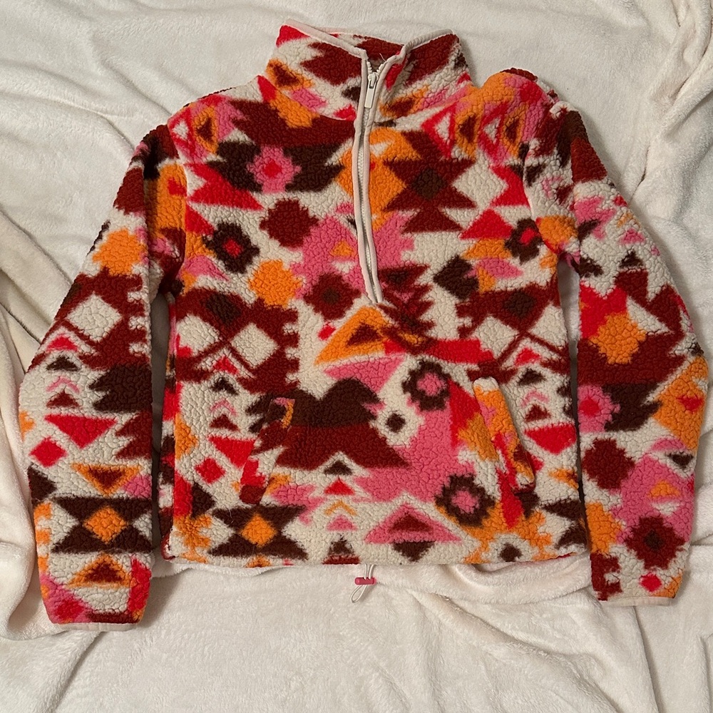 No Boundaries Multicolor Teddy Jacket